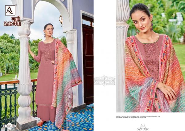 Alok Mayuri Jam Cotton Embroidery Dress Material Collection